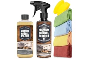‎· URBAN FOREST · PREMIUM PRODUCTS SPARSET Premium Möbelreiniger + Möbelpolitur Holz Öl farblos + Schwamm + 4x Mikrofasertücher zur Reinigung & Pflege von Holz Möbel & Leder | Möbelpflege & Holzpflege von URBAN FOREST