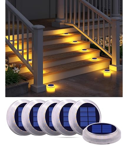 Luci solari da terra con 16 LED, luci solari da incasso a pavimento impermeabili, luci solari per cortile, terrazza, prato, luce calda, 8 pezzi | Leroy Merlin