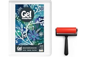 INNOVAYOU 5 * 7 Pouce Gel Press, Plaques de Gel Imperméables et Lavables, Idéales Pour la Fabrication de Cartes, l'artisanat, le Scrapbooking, les Agendas et la Décoration Intérieure