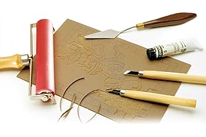 prOdigitaL LASTRA LINOLEUM PER INCISIONE, RETRO PROFESSIONALE ANTITAGLIO JUTA (30x40)