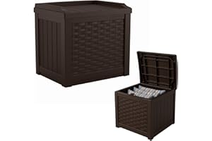 Suncast Rowlinson Georgia 83L Storage Box - Java Brown