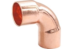 SOMATHERM FOR YOU - Kupfer Lötfitting - Bogen 90° Doppel Female Ø28 Großer Radius - NF konform.