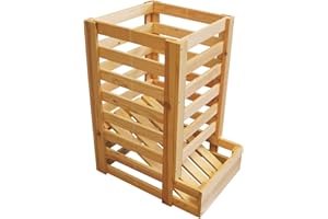 FRÖSCHL AUTOZUBEHÖR Kartoffelkiste Obstkiste Lebensmittelkiste Kiste aus Holz Holzkiste für Bälle Früchte Obst Futtermittel Unbehandelt Aufbewahrungskiste Allzweckkiste Lagerkiste