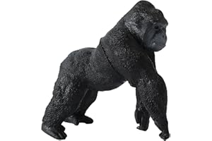 Deluxebase Mini Animal Adventure Replica - Gorilla di piccole dimensioni realistico gorilla giocattolo figura che rende un giocattolo animale safari ideale per i bambini