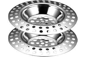 MTSKAEO 2 Unidades Coladores de desagüe, colador de Fregadero,Filtro de Acero Inoxidable,colador Flexible para Ducha, Residuos de Filtro y Evitar el Bloqueo