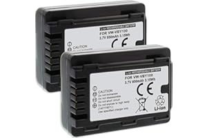 MTB MORE ENERGY 2X Akku VW-VBY100 kompatibel mit Panasonic HC-V10, V110