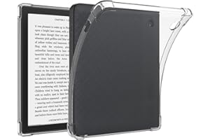 DETUEUA Funda para Kobo Libra H2O, Suave TPU Gel Transparente Ultra Fina Anti-Choques Carcasa Protectora, Protección Completa Case Cover - Transparent