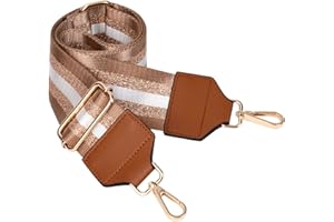 Aucuu Réglable Anse De Sac À Main Bandoulière, Sangle de Remplacement pour Sac à Bandoulière, Multicolore Sangle de Rechange Lanière pour Sac à Main, DIY Bricolage Accessoires Shoulder Bag