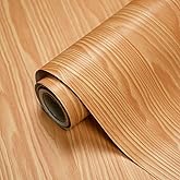 ELTON DIY Wall Paper/Wall Sticker Self Adhesive Wooden Wallpaper for Walls Living Room Bed Room Decoration Interior Exterior 