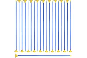 KTXABY 20 Pcs Play Replacement Suction Cup Arrows Toy,Replacement Arrows for Archery Safe Training Arrows for Shooting Practice, PVC Plastic Arrows for Suction Cup Targets (Blue)