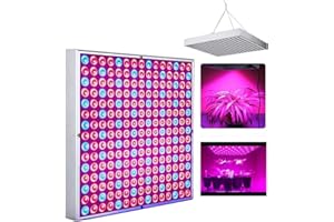 DTTRA EINFEBEN Grow Light 15W Lampada per Piante Coltivazione Spettro Completo per idroponica, fiori da semina per interni, tende da coltivazione e serra
