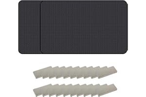 TAFACE Confezione da 2 tende parasole per auto, anti-UV, protezione solare per finestre, con fissaggio magnetico, tende oscuranti e isolanti termici (nero), 20*15*1cm