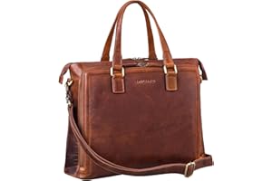 STILORD 'Claire' Borsa Business Donna in Vera Pelle 15 Pollici | Cartella | Borsa per Laptop DIN A4 | Borsa a Tracolla e a Mano per Ufficio