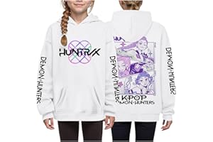 Générique Sweats à Capuche 𝑲-𝒑-𝒐-𝒑 𝑫-𝒆𝒎𝒐𝒏 𝑯-𝒖𝒏𝒕𝒆𝒓𝒔 Merch pour Fille Imprimés 𝑲-𝑷𝒐𝒑 Pull à Manches Longues Witch Hauts Décontractés 𝑫𝒆𝒎𝒐𝒏 Hoodie Print H-untr/X