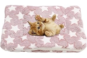 Voiakiu Materassino per Cani e Gatti, Morbido Cuscino Coperta Calda Coperta Cucciolo di Cane Gatto Letto Caldo e Morbido, Soffice di qualità Cane Coperta Flanella, Cuscino Morbido