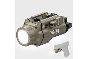 Feyachi HL-29 Taktisk pistolampa, 1 500 lumen, 2 lägen, Airsoft-kompatibel med flera modeller (kaki)