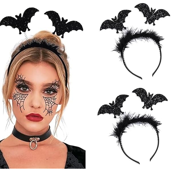 Cerchietto Corna Da Diavolo Nero - Accessorio Halloween E Carnevale Per Costumi - Foto 8