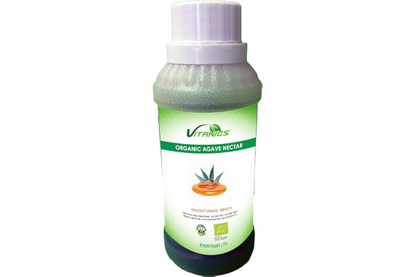 Rå ekologisk mörk agavesirap (Blue Webber) (Dark Agave Syrup) (1 Litre)