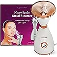 Upscale Facial Steamer for Face steam, Cold & Cough, Inhaler & Vaporizer Machine with Nano-Ionic Technology, Large 80ml inbuilt Tank, UV Steam Sterilization, Fast Mist in 40sec, 1 Year Warranty