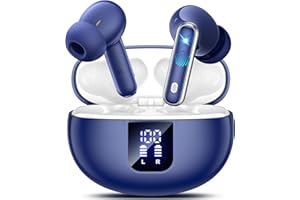 EUQQ Auriculares Bluetooth Deportivos Auriculares EstéreoDual, 90 Horas de Reproducción