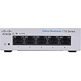 Cisco Business CBS110-5T-D Unmanaged Switch | 5 Türen GE | Desktop | Ext-PS | Begrenzter lebenslanger Schutz (CBS110-5T-D), w