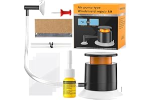 ‎YAOBLUESEA YAOBLUESEA Steinschlag Reparaturset Windschutzscheibe, Universelles Auto Glas Reparatur Set mit Vakuumpumpe, Professionelles Windschutzscheibe Reparaturset für Steinschlag Reparatur, OHNE UV-Lampe