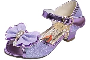 Naihoow Girls Princess Shoes High Heels Sandals Girls Party Shoes