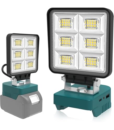 Accu-Werklamp voor Makita 18 V - 27 W LED-Bouwlamp, Draagbare