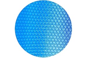 SCAUA Solar Insulat Pool Cover, Bubbles Solar Cover Heat Retaining Blanket, Heat Retaining Hot Tub Cover Blanket, Floating Spa Blanket For Inground And Above Ground Swimming Pools Clear