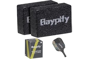 Baypify Pickleball Paddel-Radiergummi, Kohlefaser, Pickleball-Schläger-Reiniger, Naturkautschukblock, entfernt Ballrückstände und kleine Schrammen, Kratzer, sichere und einfache Reinigung für jede Kohlefaser