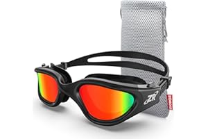 ZIONOR G1 Polarizzati Mirror Occhiali da Nuoto Unisex Adulto Uomo Donna Anti Foglia 100% Anti UV Immersione Occhiali