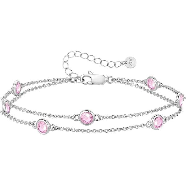 Bracciale Occhi Di Cavallo In Argento 925 Con Zirconi – Regolabile 17+4 Cm, Regalo Per Lei