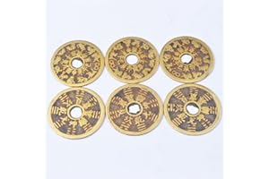 JUANXIAN 6 szt. chińskie bagua tai sui moneta amulety-feng shui + torba na prezent SKU: Y1021