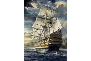 AVEJOYS 1000 Piece Jigsaw Puzzles for Adults HMS Excalibur Sails Set 27.56 x 19.69 Inch Jigsaw Puzzles for Adults Educational Game Challenge Toy 1000 Pieces Puzzles for Adults Kids