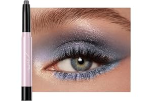 Fards à Paupières Creme Avec pinceau, Greatlizard 6 Couleurs Pailleté Fard à PaupièRes BâTons, Waterproof Glitter Eyeshadow Stick, Longue Durée Lisse Douce Eyeshadow Crayons (#11(Pearlescent))