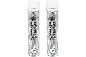 AABCOOLING 2 x 750 ml Home&Office tryckluftsspray K1 dammfläkt, tryckgasrenare tryckluft, kontorsmaterial, Duster spray, reng