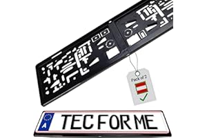 TEC FOR ME NEU! Easy Click Kennzeichenhalter at Classic robust & vielseitig für at-Standardgröße – Perfekte Fahrzeuganpassung, Diebstahlsicherung, flexibel & langlebig, Ideal für alle Autotypen