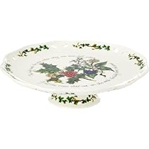The Holly & Ivy Cranberry Piatto e Cucchiaio scanalato, Ceramica, Multicolore