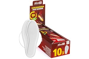 ‎THERMOPAD THERMOPAD Sohlenwärmer - DAS ORIGINAL: 5, 10 oder 30 Paar Wärmepads (erhältlich in 5 Größen) - Einlegesohle für 9 Stunden Wärme I Fußwärmer Pads I Extra warme Wärmesohle für Schuhe & Skischuhe