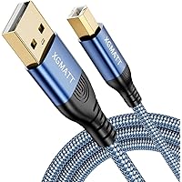 Cordon-Câble USB Type A/B Translucide Gold 1,8m/ PC Mac