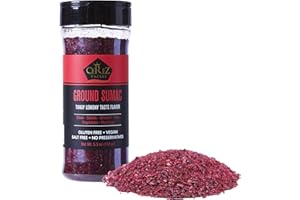 ÇEREZ PAZARI Cerez Pazari Natural Turkish Sumac Spice Powder Ground- 150g Premium Quality Easy to Use Flapper Spice Cap- Tangy Lemony Taste Flavor- Salt Free, Gluten Free, Middle Eastern and Mediterranean Spice