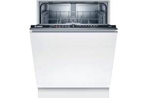 BOSCH HAUSGERÄTE Bosch SMV2ITX22E Série 2 Smart Lave-vaisselle entièrement intégré, 60 cm de large, panier à couverts, séchage supplémentaire par simple pression d'un bouton, point lumineux rouge InfoLight au fond,