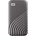 WD My Passport Portable SSD 500GB with NVMe Technology, USB-C, Read Speeds of up to 1050MB/s & Write Speeds of up to 1000MB/s