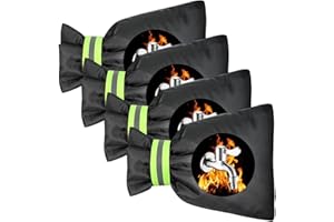 KIKAWORD 4PCS Outdoor Tap Cover for Winter,Outside Tap Cover Frost Protector with Reflective Strip,Waterproof Thickened Tap Jacket Protects Your Tap from Freezing Bursting
