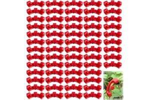 JAONLD Pflanzenbieger 100 Stück Pflanzenclips 90 Grad Lst Clips Pflanze Low Stress Training fur Biegen von Pflanzenzweigen verwendet, Ändern Sie die Richtung Pflanzenwachstums (Rot)