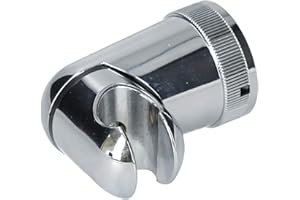 FERRESTOCK Fontastock FSKFAB002 Soporte de ducha fabricado en ABS cromado con posición ajustable para todo tipo de duchas de mano