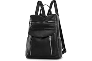 UBAYMAX Zaino Donna alla Moda Multifunzionale, Borsa Zainetto in PU Pelle, Daypack Casual per Scuola/Lavoro/Viaggio/Shopping/Uso Quotidiano, Zaino Multi-Tasca con Design Versatile
