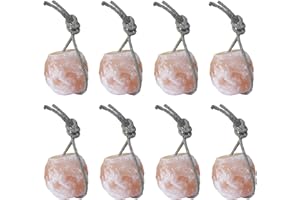BRAMA WEST Lot de 8 pierres à lécher de l'Himalaya pour chevaux - Sel pur de l'Himalaya pour un apport minéral optimal