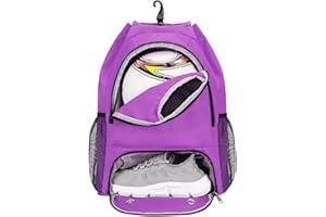 SPORTSNEW Mochila de Cuerdas Baloncesto Futbol Hombre Mujer Bolsa Deportiva Gimnasia Balon con Compartimento para Zapatos y Bolsillo Húmedo Dos Bolsillos de Malla para Botellas de Agua