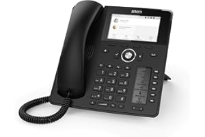 Snom D785 IP Telefon, SIP Tischtelefon Farbe + SmartScreen, 12 SIP-Identitäten, Sensorhakenschalter, Bluetooth, USB, 48 selbstbeschriftende Schlüssel (12 physische), Schwarz, 00004349